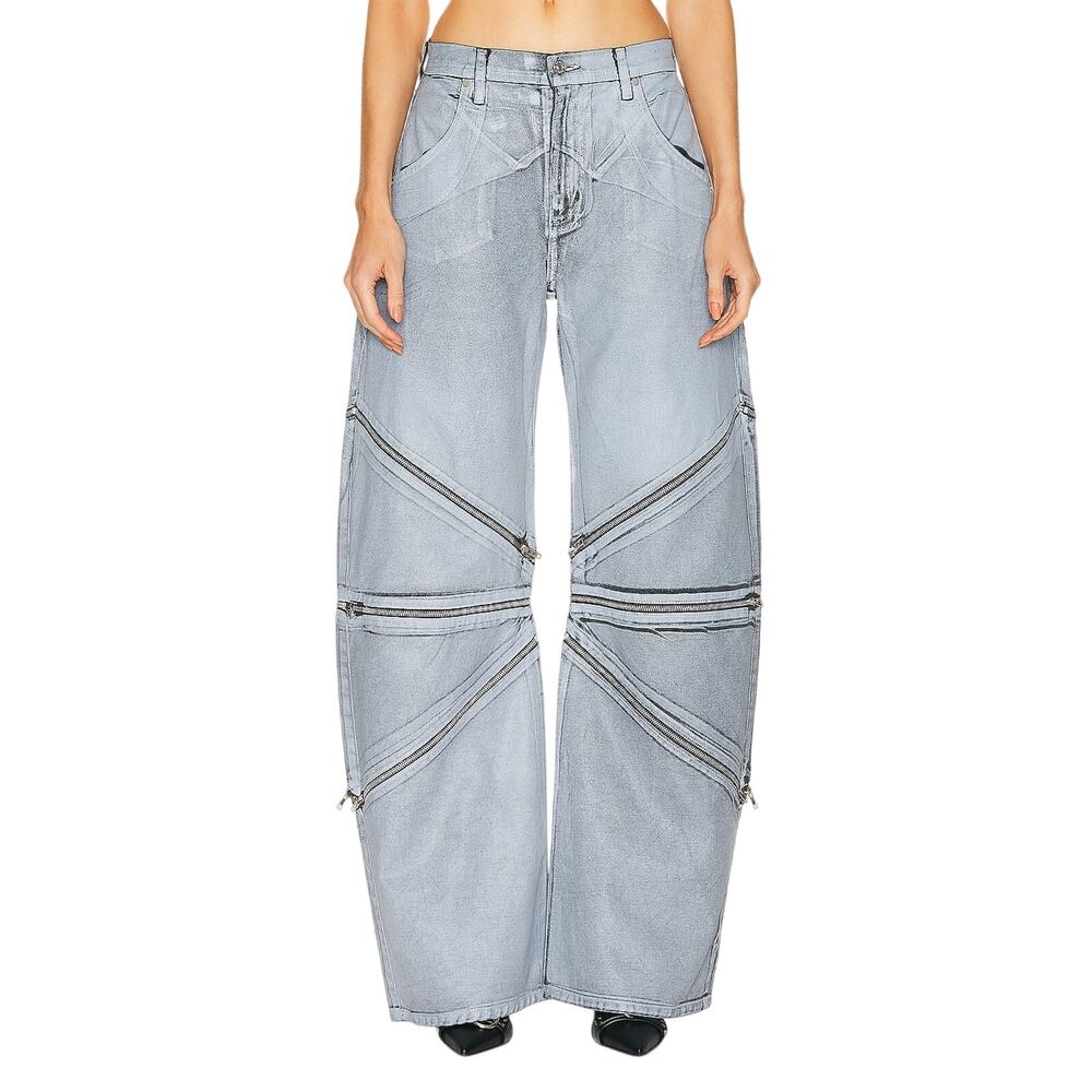 Eb Denim Zipped Gray Frederic Denim Jeans Size 24